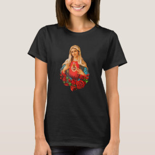 T-shirt Marie Mère de Dieu Coeur de la Vierge Marie Classi