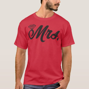 T-shirt Marié Mme Femme Fiançailles Lune de miel