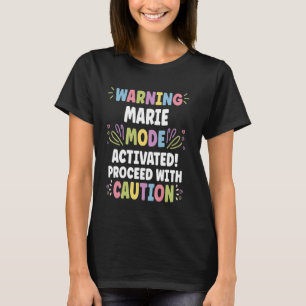 T-shirt MARIE Nom Personnalisé Drôle Mignon Personnalisé M