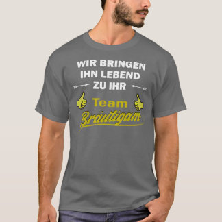T-shirt Marié vivant aussi enterrement de vie de jeune fil