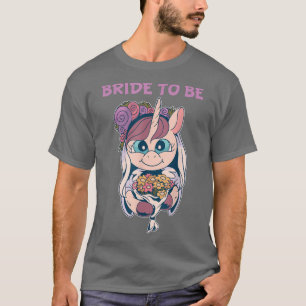 T-shirt Mariée À Devenir Licorne Mariage Enterrement De Vi