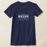 T-shirt Mariée À Signaler Pour Mariage Militaire De Servic<br><div class="desc">Le design de mariée a un motif étoilé,  fait partie de la collection de mariages militaires et est disponible dans plus de styles.</div>