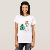 T-shirt Mariée affamée d'argent (Devant entier)