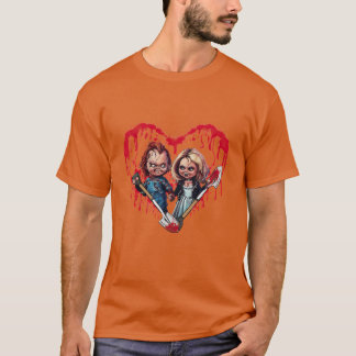 T-shirt Mariée de cœur sanglante de et Tiffany Halloween R