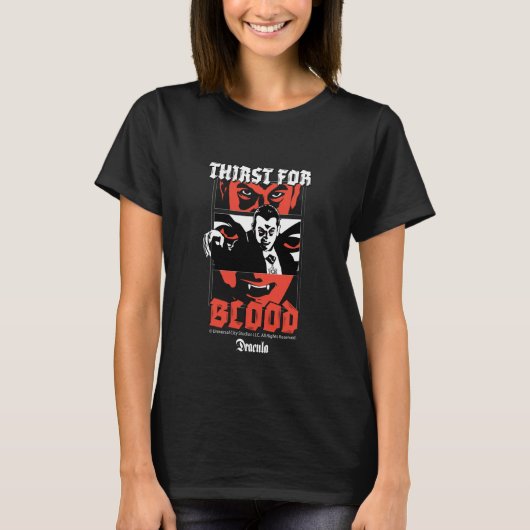 T-shirt Mariée de Frankenstein soif de sang (Devant)