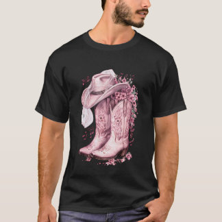 T-shirt Mariée de mariage champêtre chapeau de cowboy voil