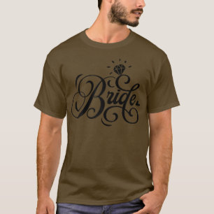 T-shirt Mariée de mariage féminin et jeunes mariés mignons