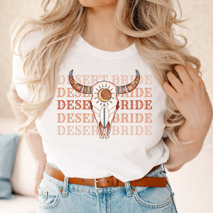 T-shirt Mariée de Rodéo de Dernière Cowgirl du désert