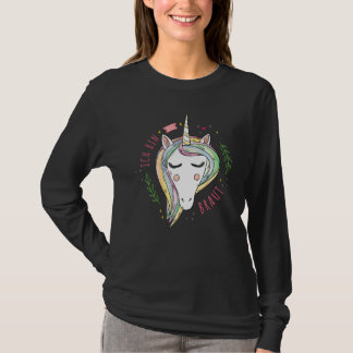 T-shirt Mariée disant avec licorne fête enterrement de vie