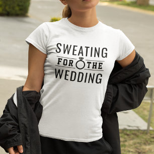 T-shirt Mariée en forme qui transpire pour le mariage
