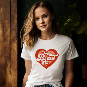 T-shirt Mariée Et Équipe Mariée Enterrement De Vie De Jeun