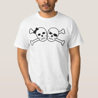 T-shirt mariée et mariée pirate