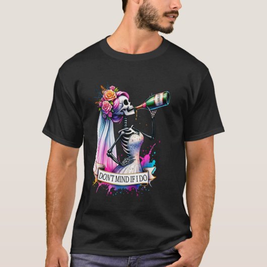T-shirt Mariée EVJF Je M'en Fiche (Devant)