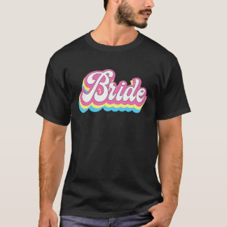 T-shirt Mariée fête de Bachelorette Rétro mariage