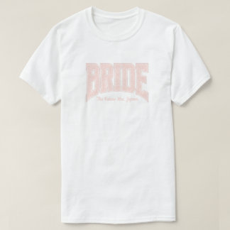 T-shirt Mariée Fleur Rose Clair BAGUE DE FIANÇAILLES