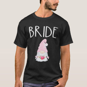 T-shirt Mariée Gnome Mariée Engagée Fête de Mariage Party 