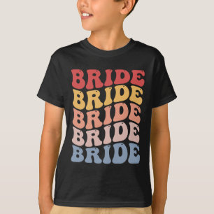 T-shirt Mariée Groovy Mariage Enterrement de Vie de Jeune 