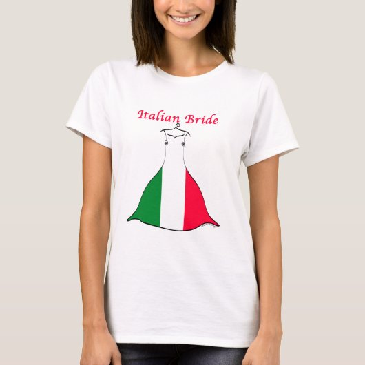 T-shirt Mariée italienne (Devant)