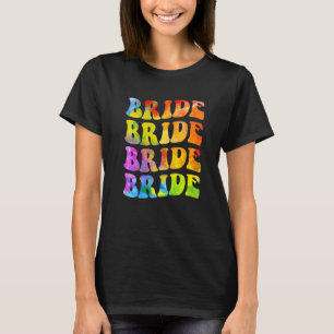T-shirt Mariée, je le fais Équipage Tie Dye Enterrement de