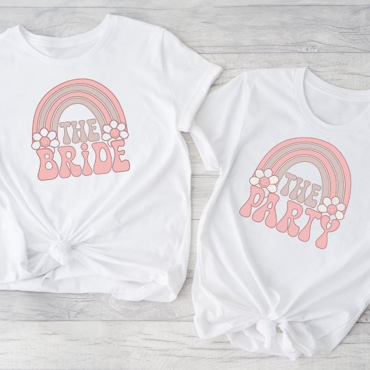 T-shirt Mariée les années 70 Retro Bachelorette Party