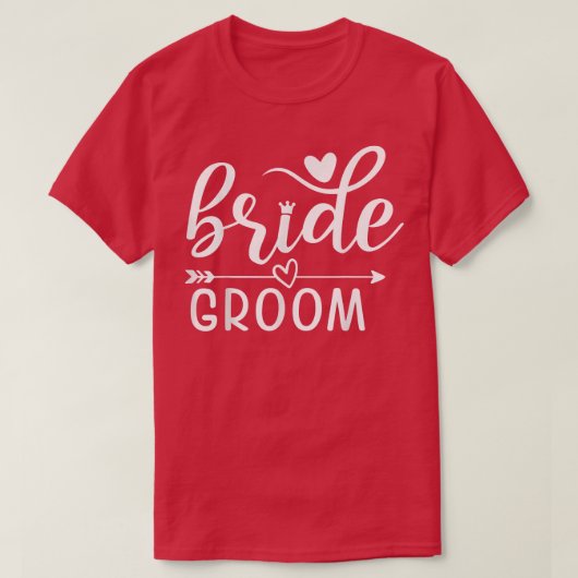 T-shirt Mariée Mariage Correspondant Bachelor Et Bachelor (Design devant)