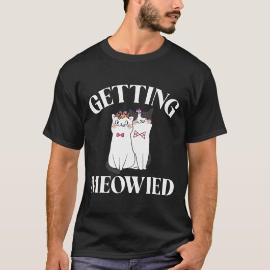 T-shirt Mariée Meowied (Devant)