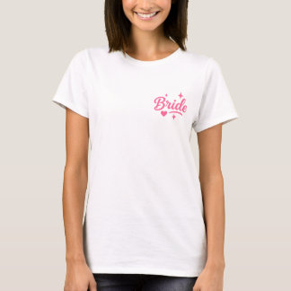 T-shirt Mariée Néon Rose