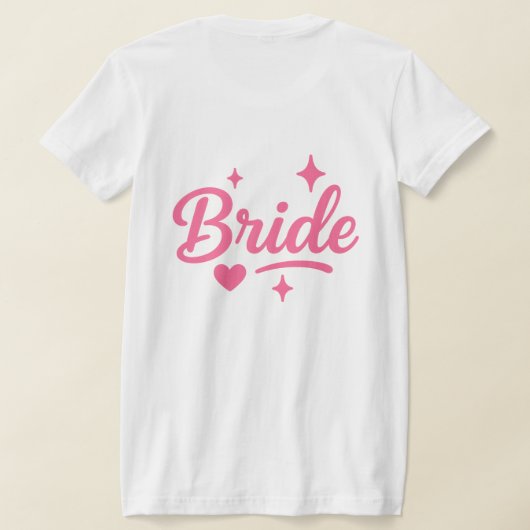T-shirt Mariée Néon Rose  (Couchage Retour)