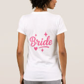 T-shirt Mariée Néon Rose  (Dos)