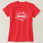 T-shirt Mariée pour être Heart Bubble Art Superhero Fan Ma<br><div class="desc">Le design de mariée a un motif d'art de la bulle cardiaque,  fait partie de la collection de mariage superhéros et est disponible dans plus de styles.</div>