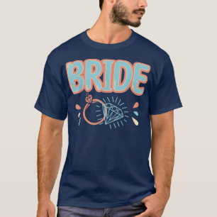 T-shirt Mariée Rétro Vintage Enterrement de Vie de Jeune F