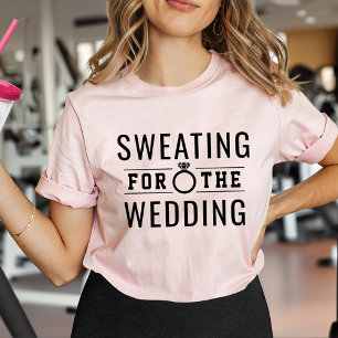 T-shirt Mariée rose qui transpire pour la robe de mariée