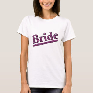 T-shirt Mariée rose Zèbre Imprimer Mariage T Chemise