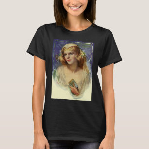 T-shirt Mariée vintage tenant une Bible, mariage religieux
