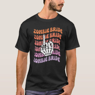T-shirt Mariée Zombie Jusqu'à Ce Que La Mort Nous Sépare E