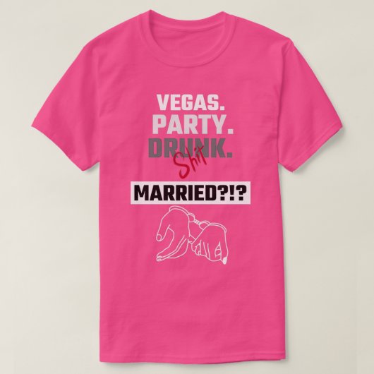 T-shirt Mariés à Vegas (Design devant)