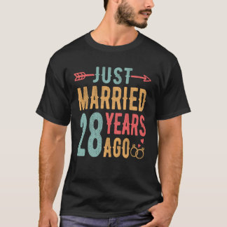 T-shirt Mariés depuis 28 ans - 28e anniversaire de mariage