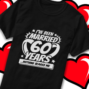 T-shirt Mariés depuis 60 ans Drôle de 60e anniversaire de