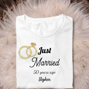 T-shirt Mariés il y a 50 ans anniversaire de mariage 