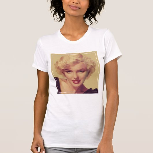 T-shirt Marilyn dans le noir (Devant)