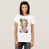 T-shirt Marilyn Monroe Cat Colorful (Devant entier)