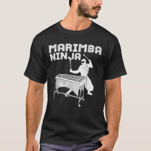 T-shirt Marimba Vintage Drôle Ninja Percussion Orchestre M