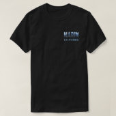 T-shirt Marin California Mt Tamalpais en LETTERS Design (Design devant)