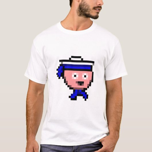T-shirt : marin : chemise (Devant)