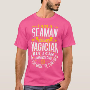 T-shirt Marin Idée Drôle Pas Un Magicien Marins