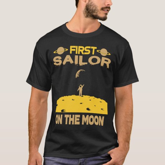 T-shirt Marin sur la Lune (Devant)