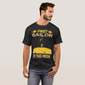 T-shirt Marin sur la Lune (Devant entier)