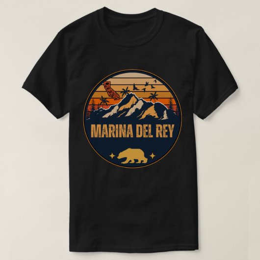 T-shirt Marina del Rey, Californie (Design devant)