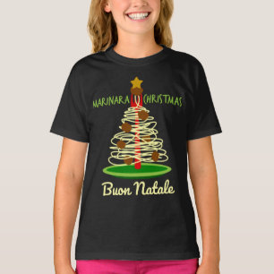 T-shirt Marinara Christmas Buon Natale Spaghetti Tree