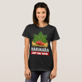 T-shirt Marinara Juste Dire Maintenant Basil Tomates Spagh (Devant entier)